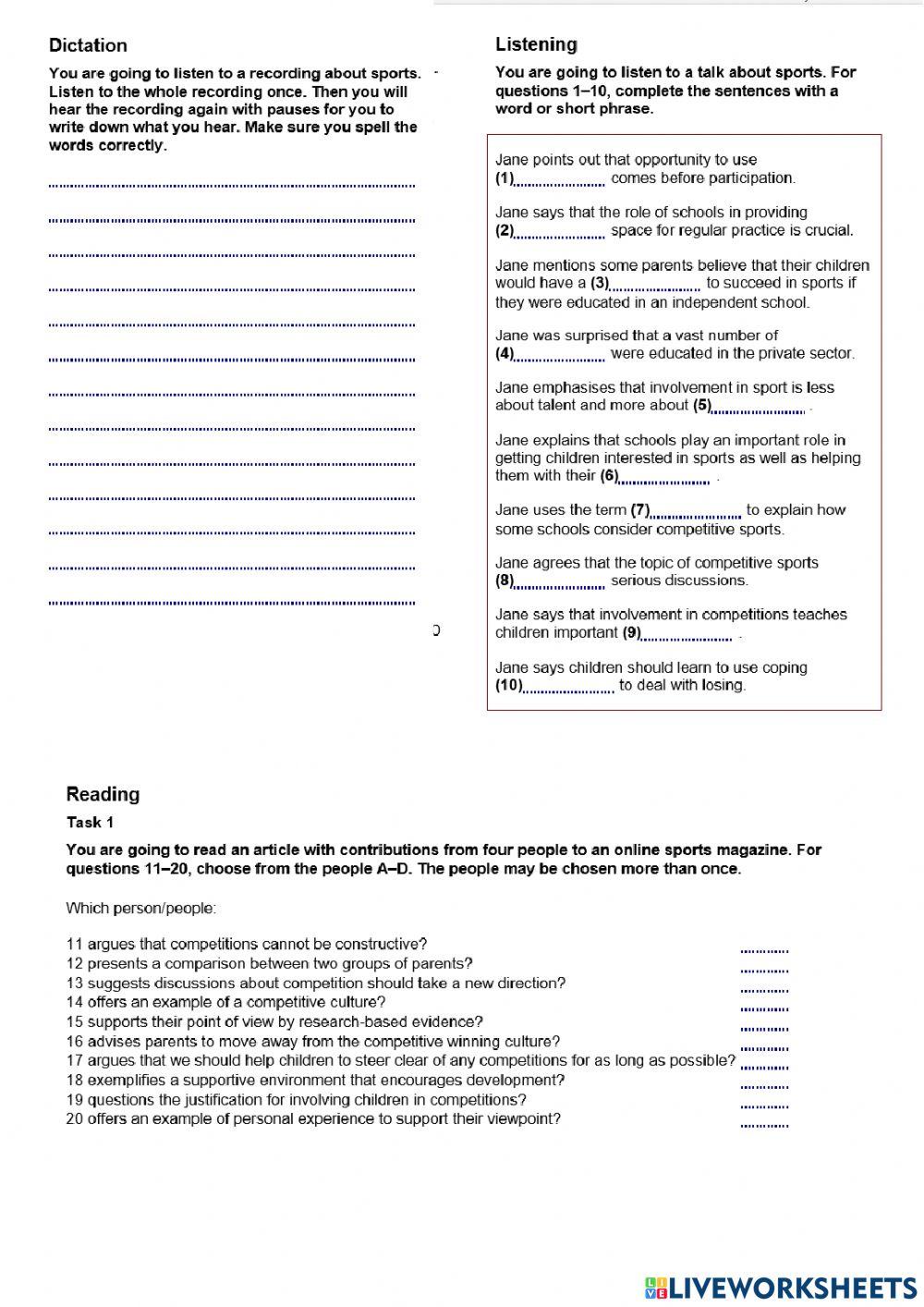 Gold exp c1 - test unit 2