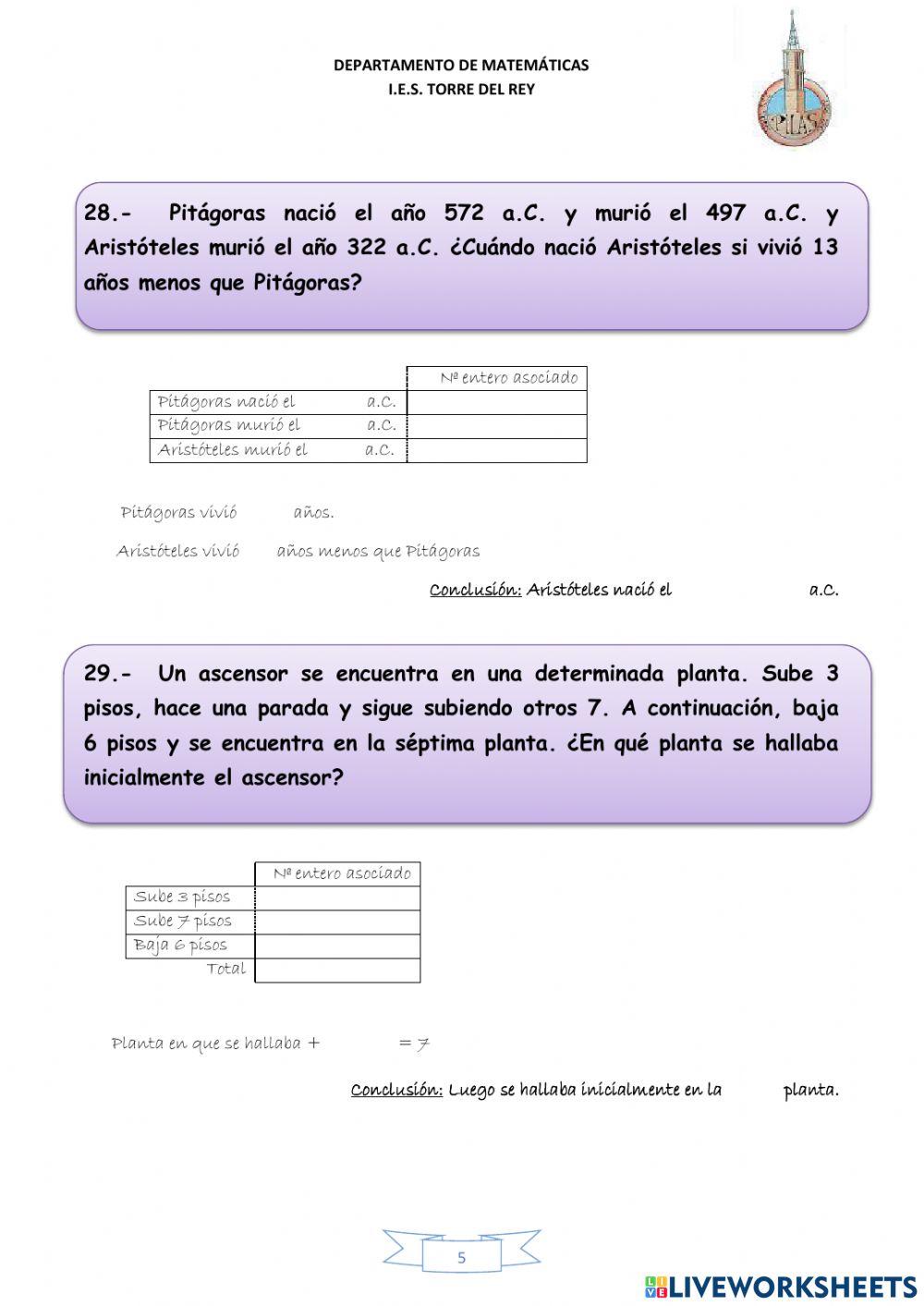 Cuadernillo pendientes 1º eso del 17 al 33