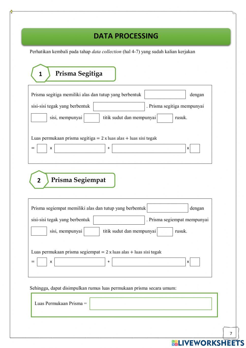 Luas Permukaan Prisma