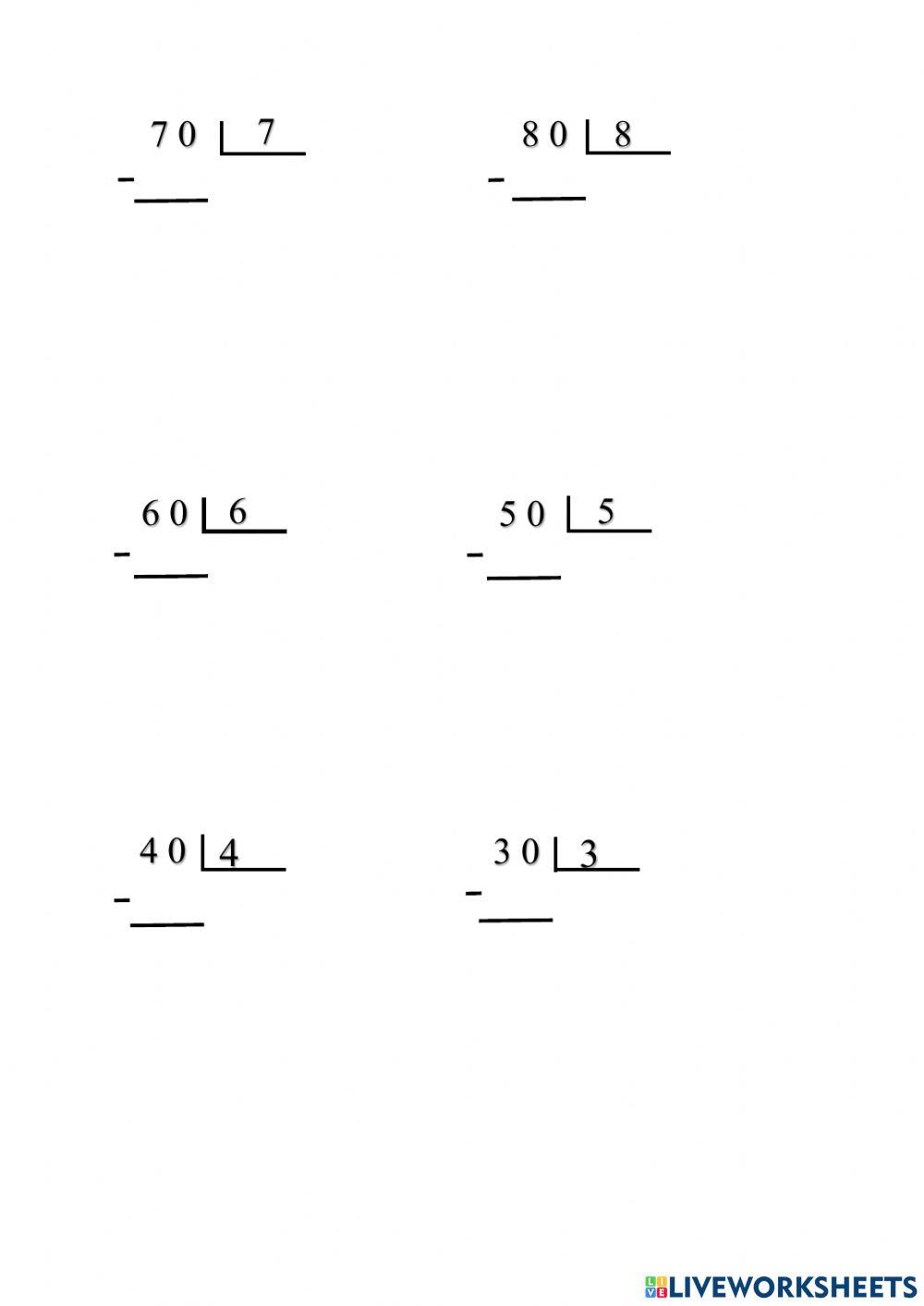 Divisiones Exactas (2 Cifras entre 1 cifra) pt. 1