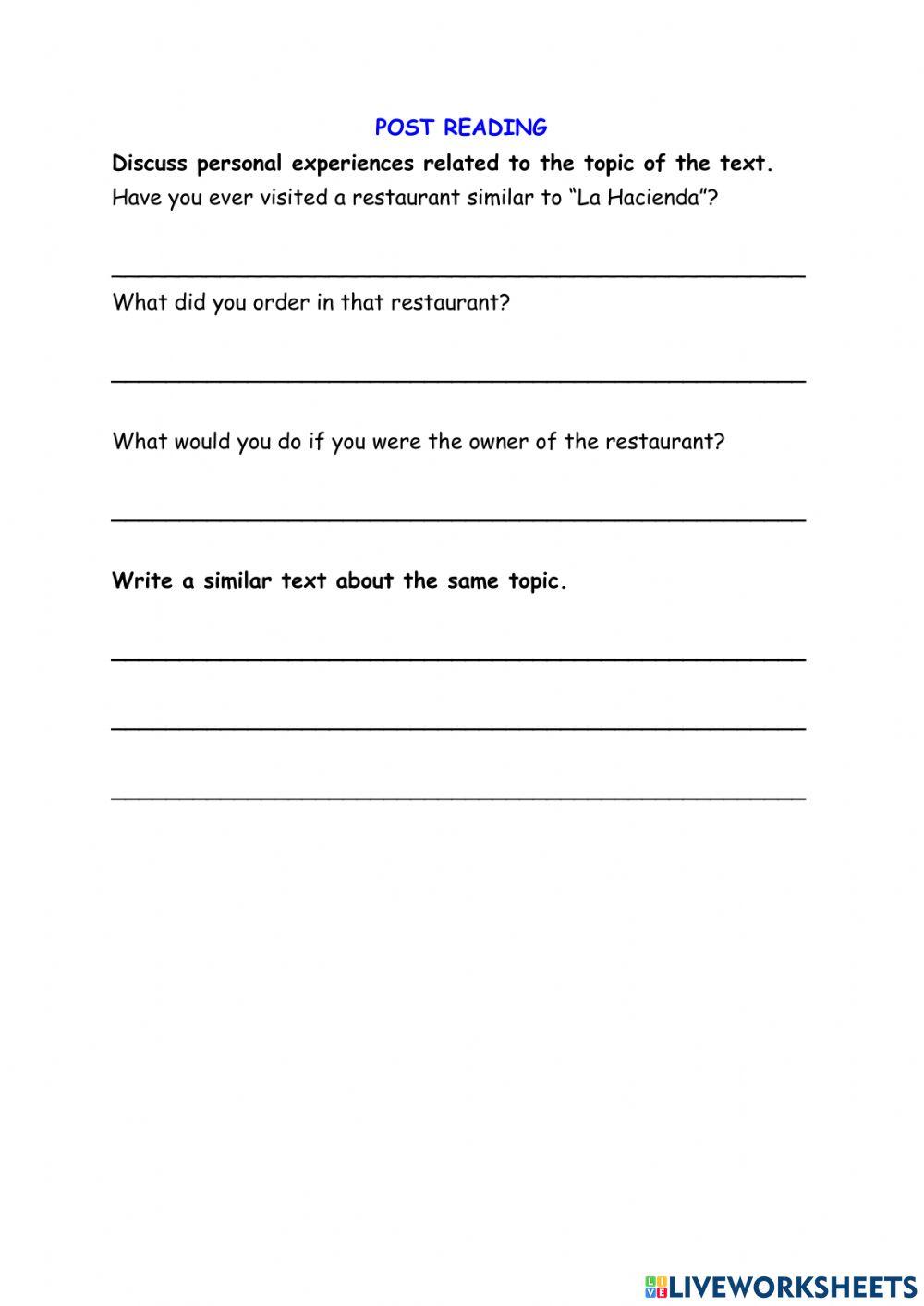 A Bad Eating Experience