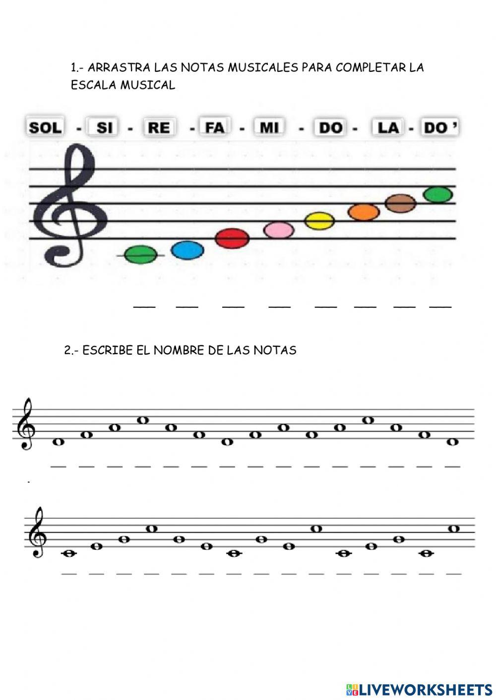 Notas, figuras  instrumentos