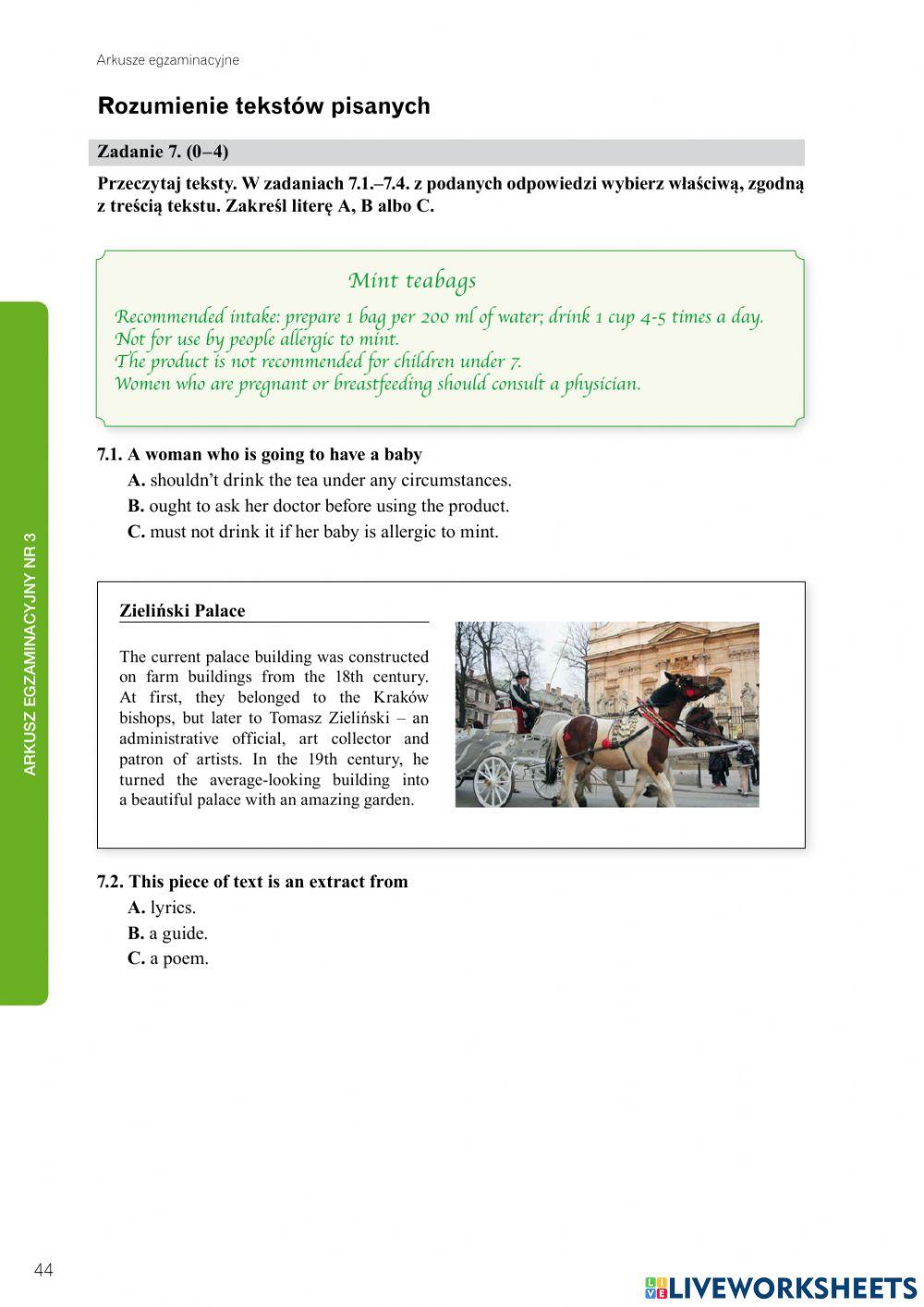 egzamin ósmoklasisty