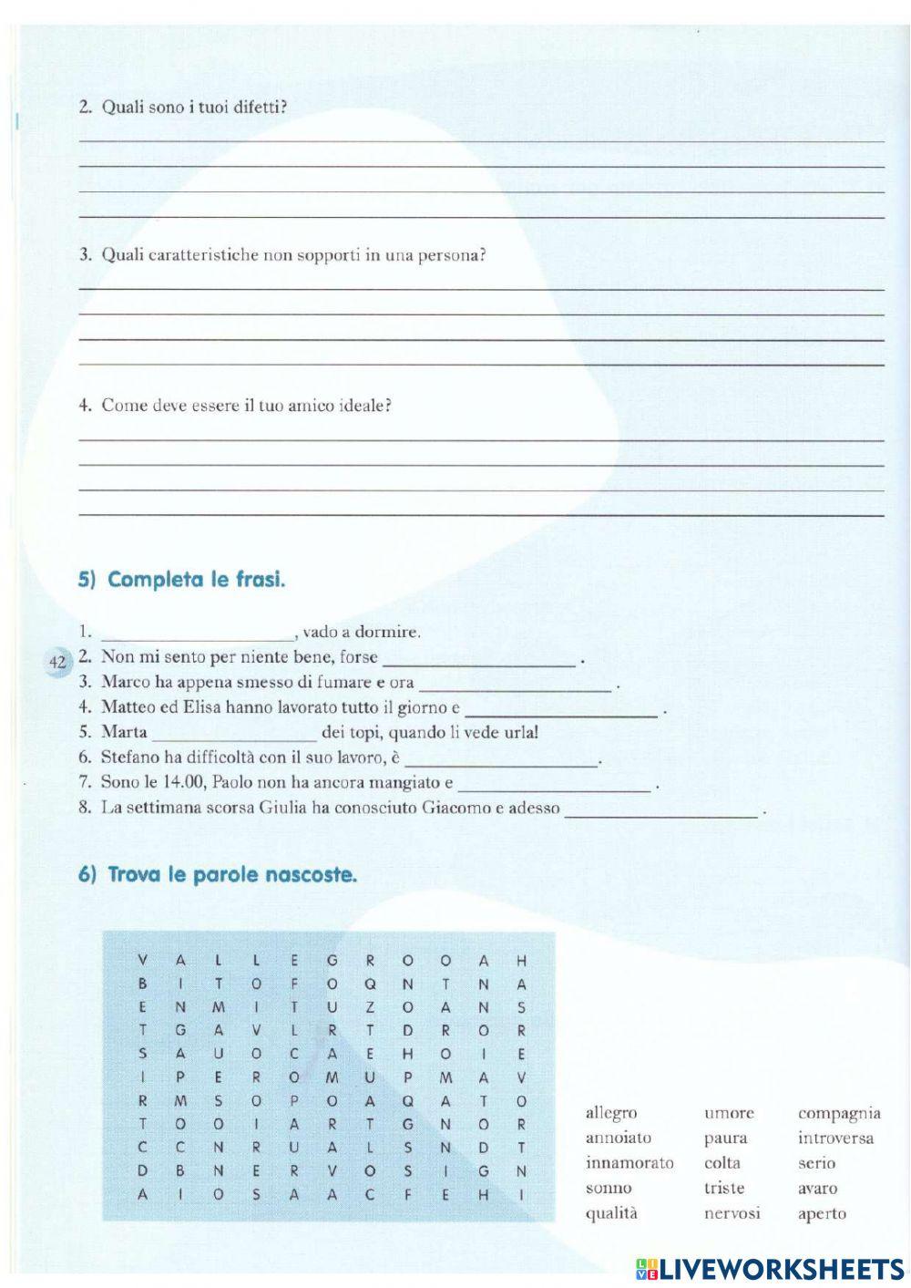 Descrizione carattere