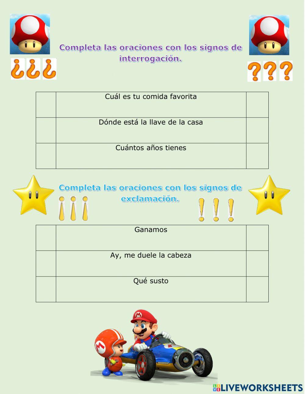 Oración interrogativa y exclamativa