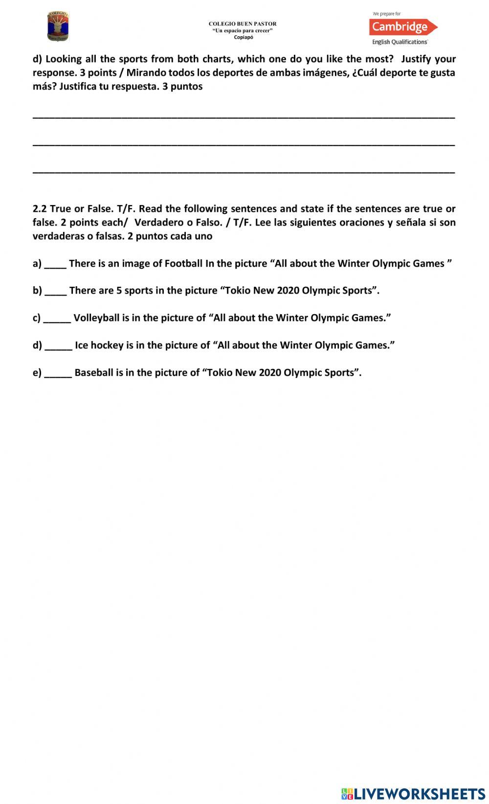 Placement Test Year 7 2023