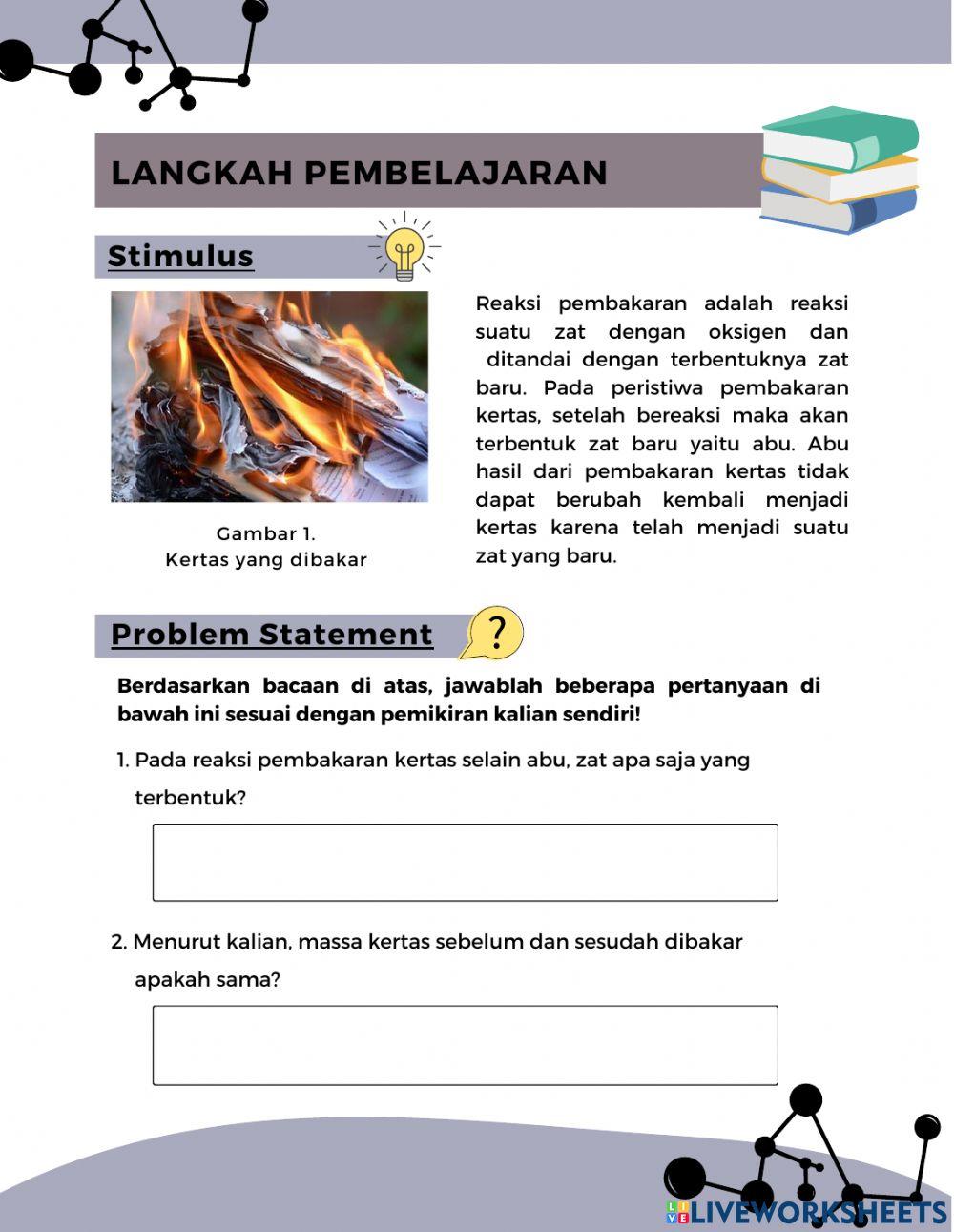 LKPD Hukum Lavoisier