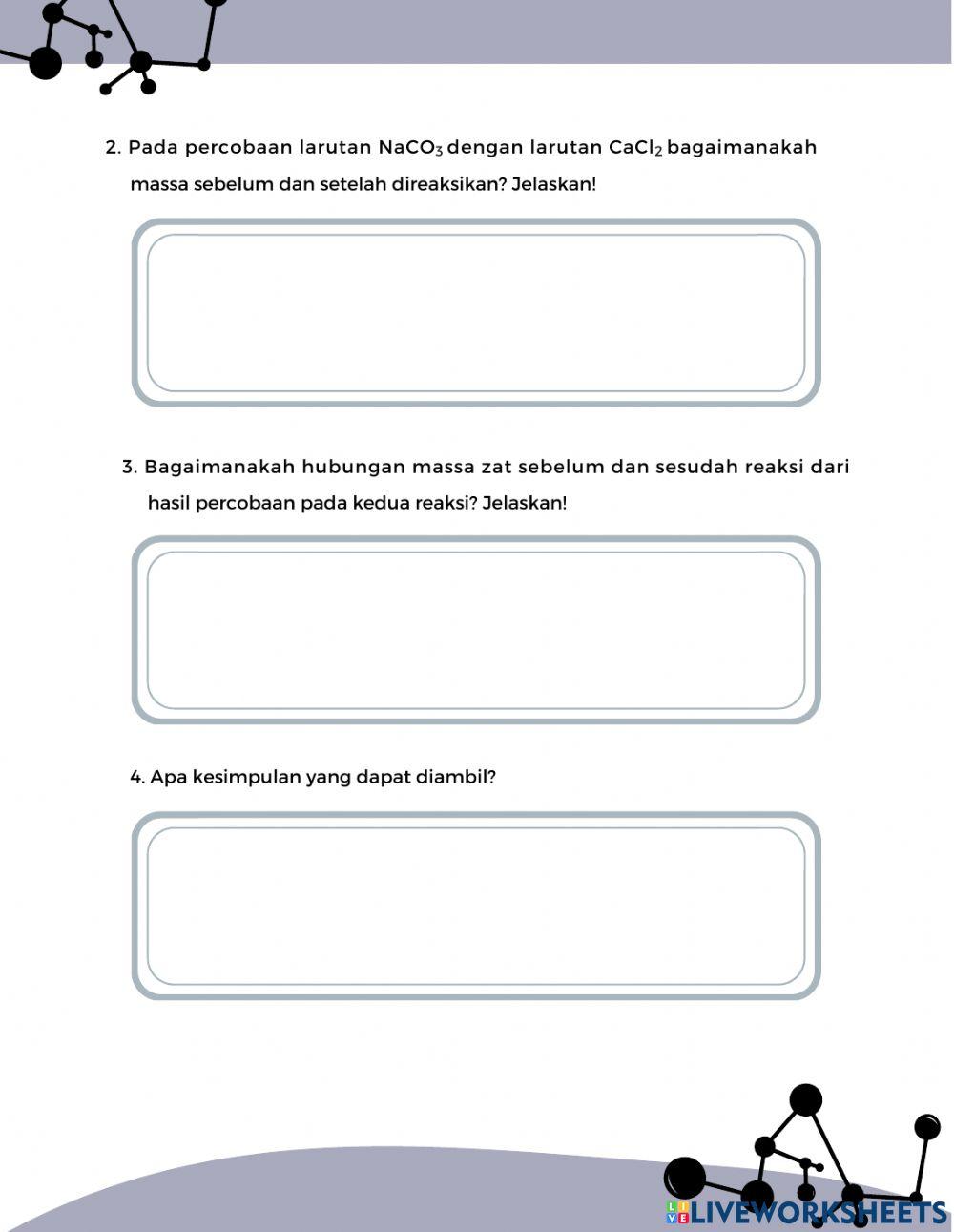 LKPD Hukum Lavoisier