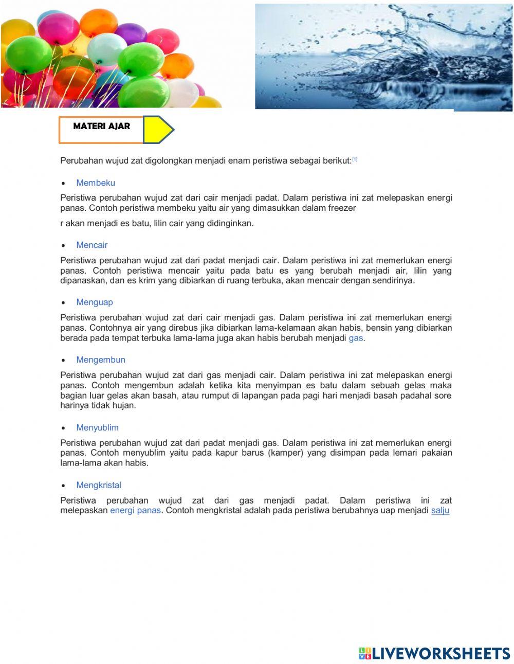 Lkpd wujud sifat benda