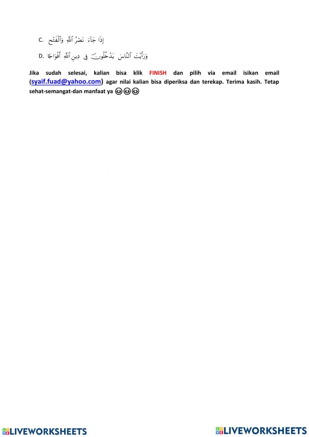 Uts BTQ KELAS 8 GENAP 2023