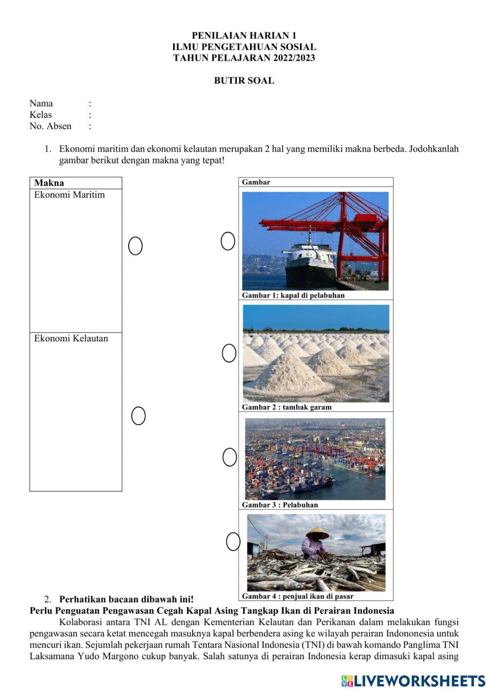 UH agrikultur & maritim + redistribusi