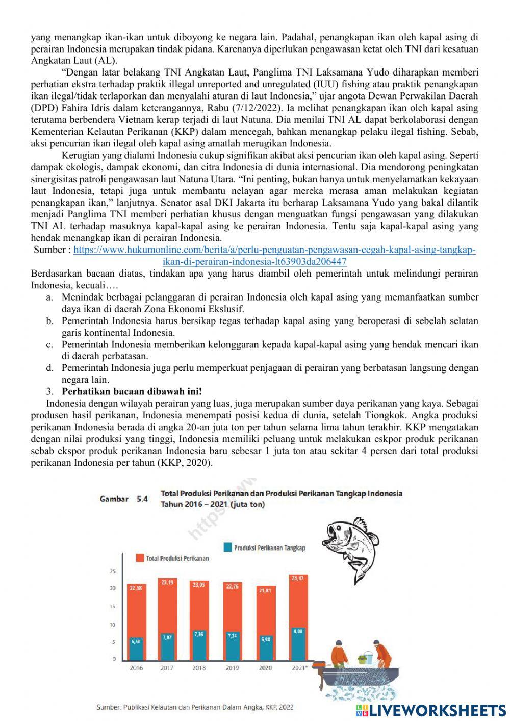 UH agrikultur & maritim + redistribusi