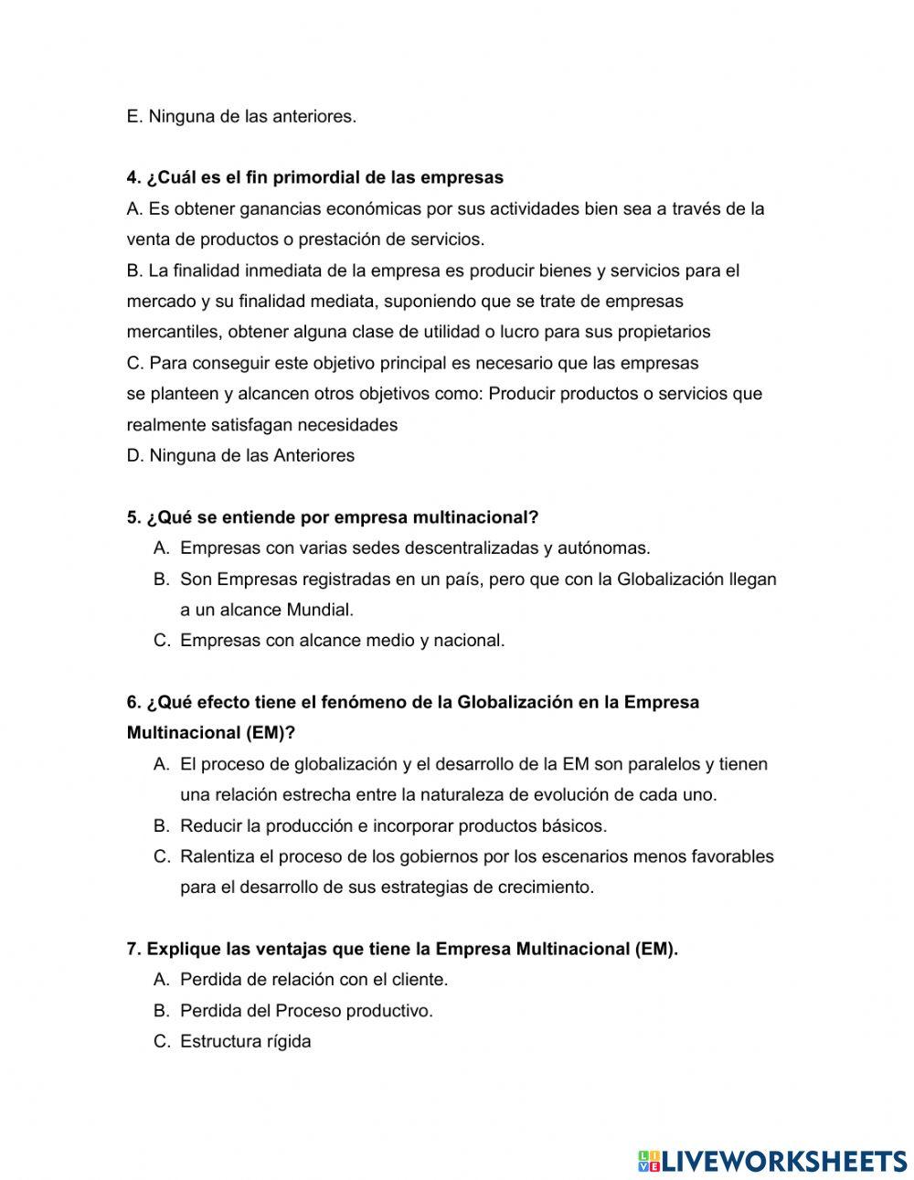 Empresas clase Mundial