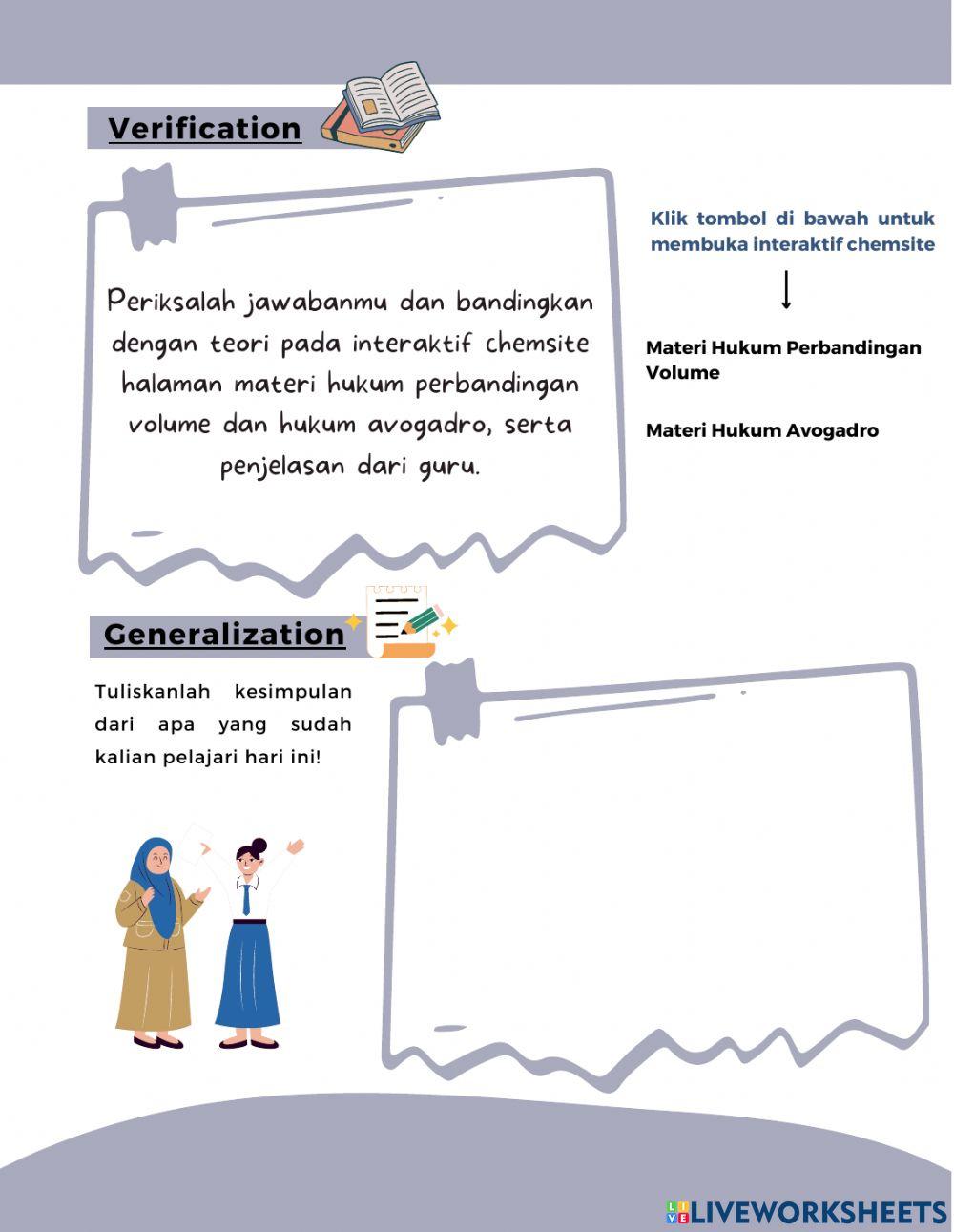 LKPD Hukum Gay Lussac dan Hukum Avogadro