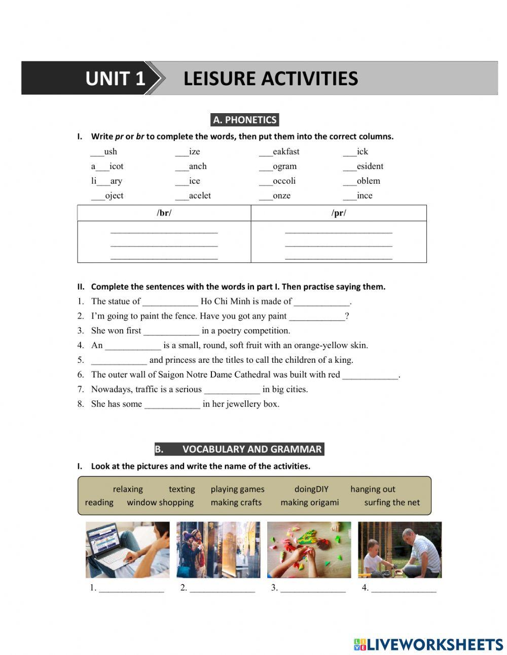 G8 U1 MLH Phonetics & Vocab