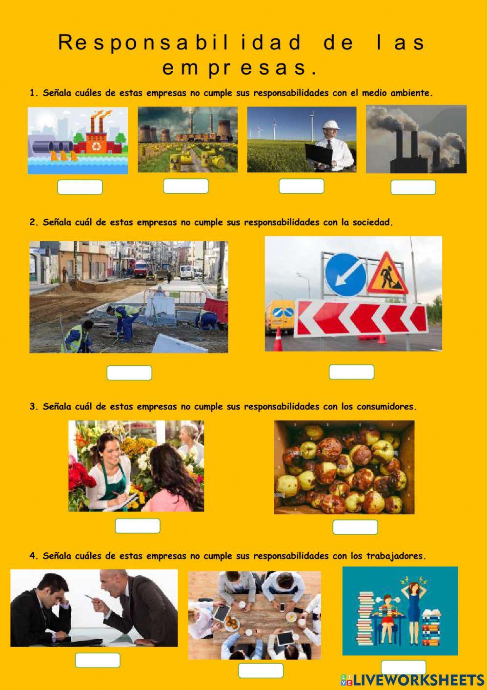 Responsabilidades de las empresas