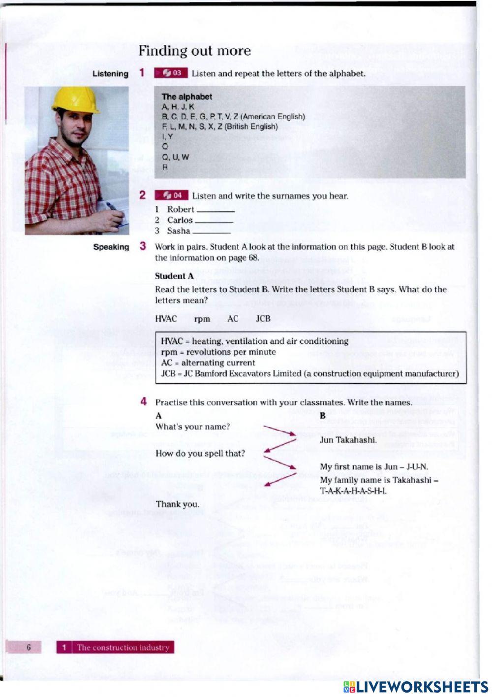 ُEnglish for construction Unit 1 p6