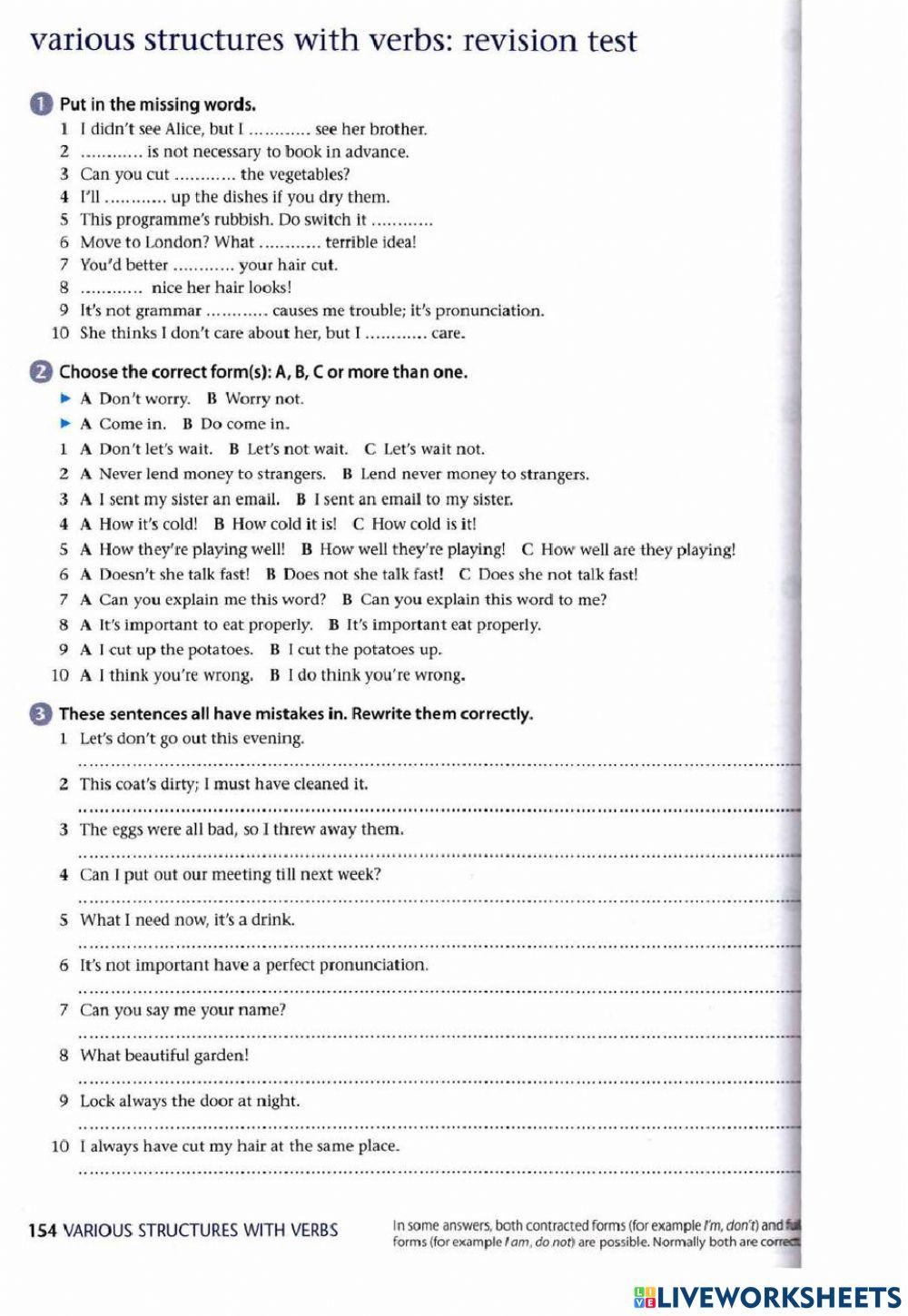 Infinitive or Gerund?