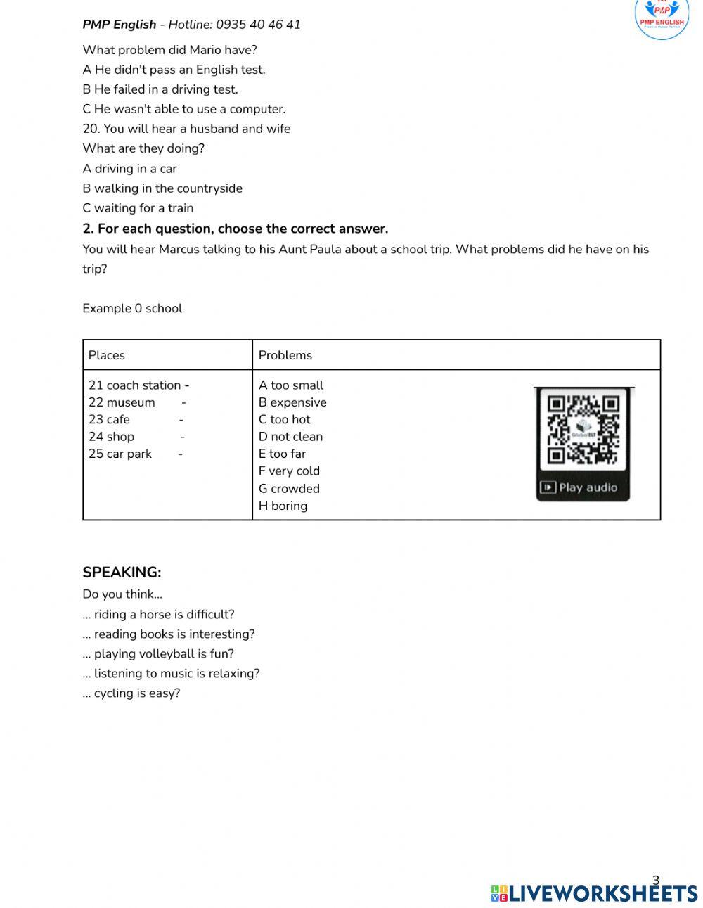 Prepare 2 - Unit 13.1