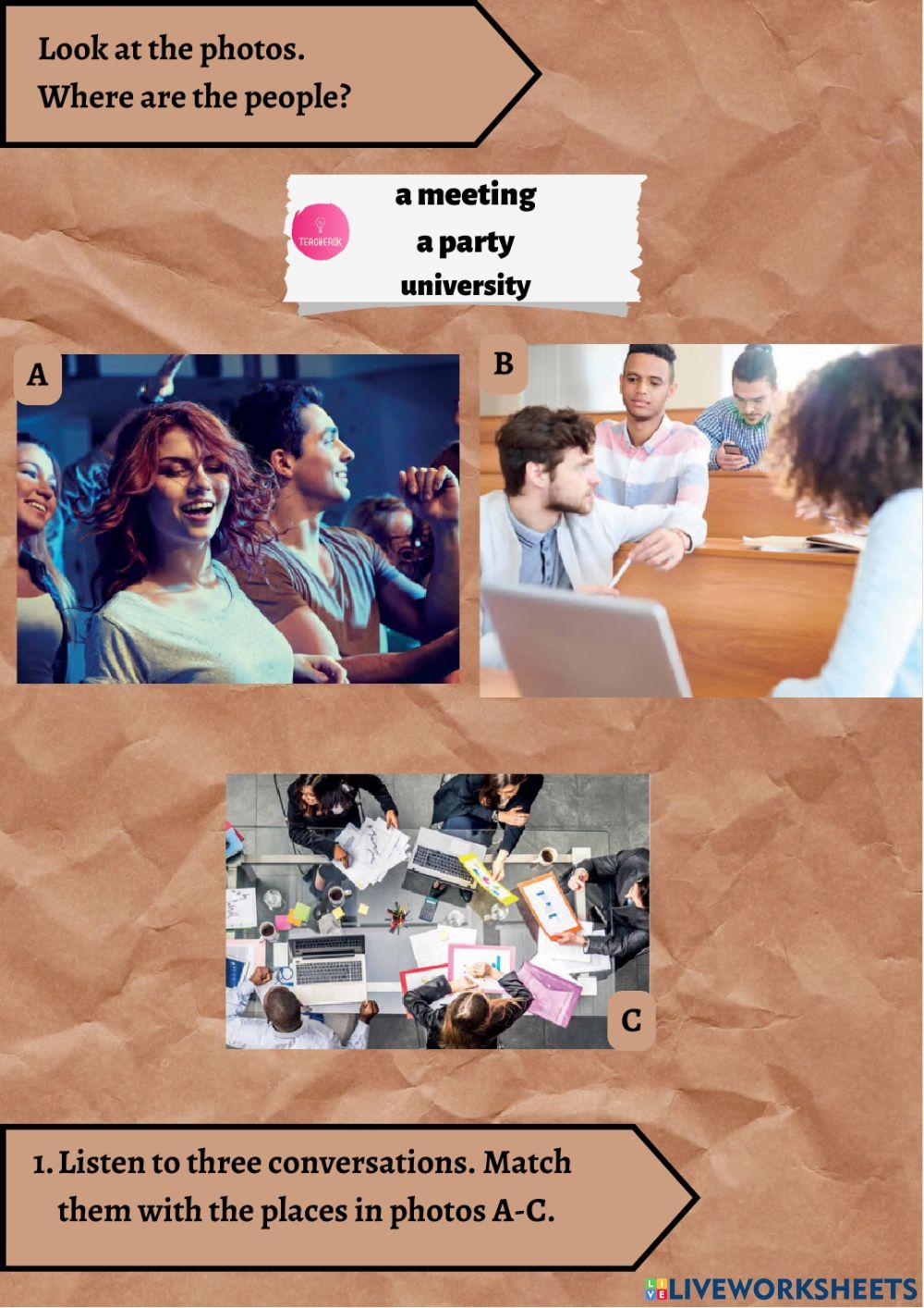 The verb 'be'. Question words