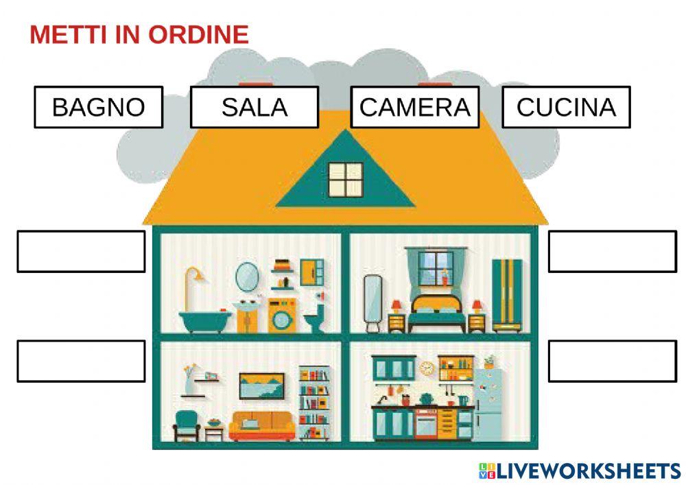 Metti in ordine le parti della casa