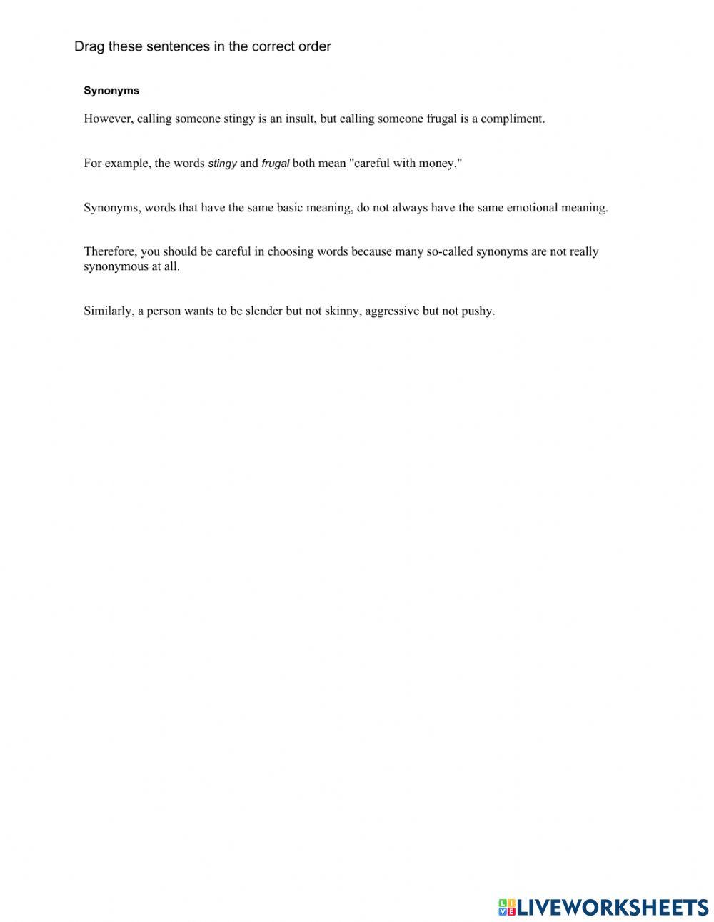 Comparison contrast paragrapgh