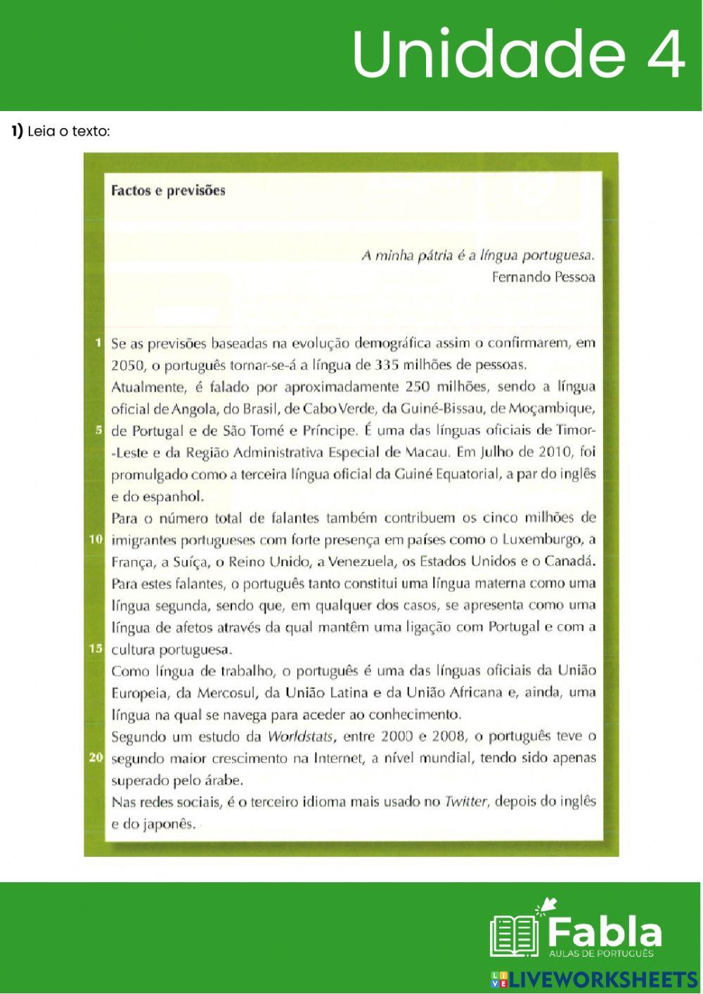 Unidade 4 - Ditados Populares