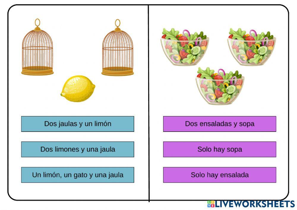 Comprensión oraciones