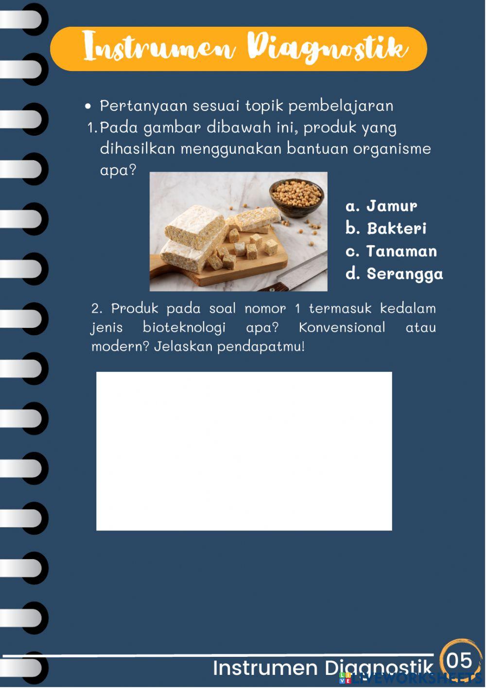 Instrumen diagnostik bioteknologi