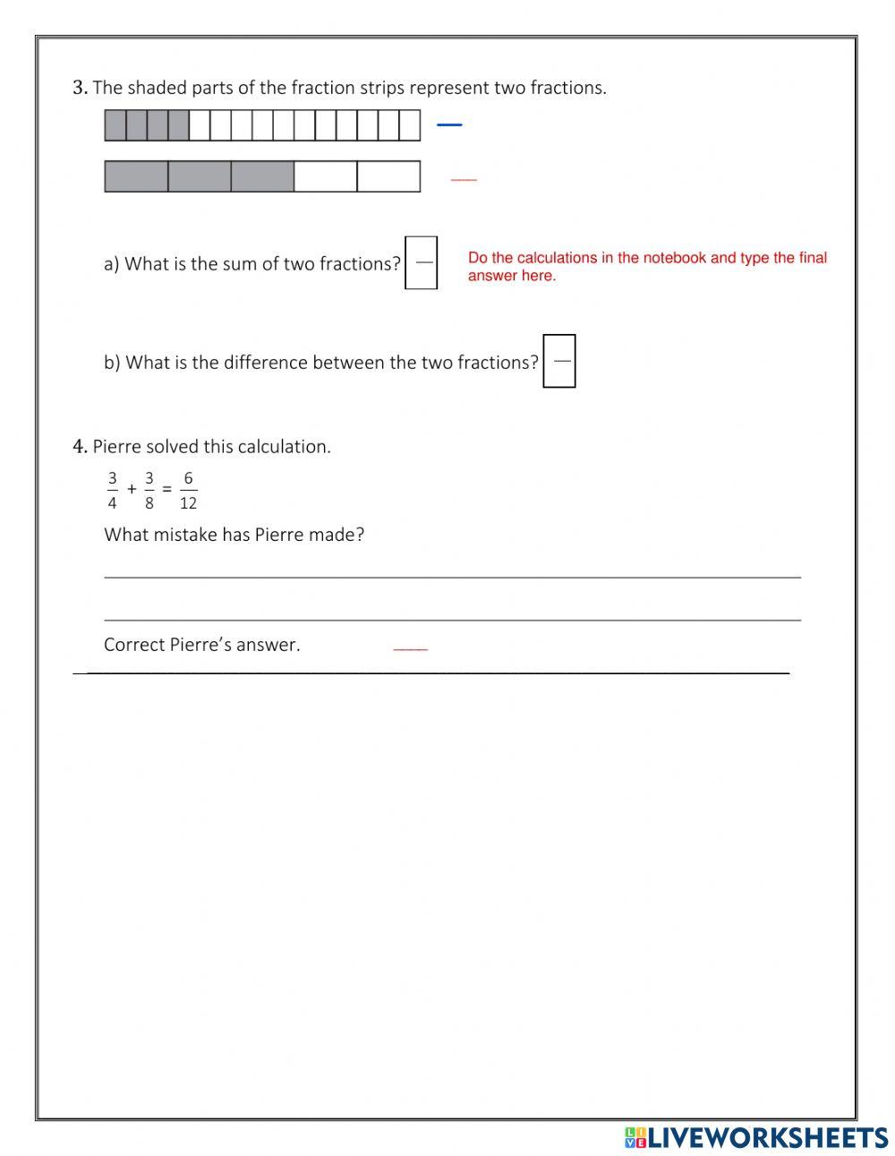 Add and Subtract