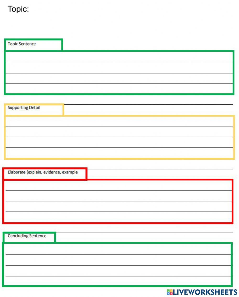 Traffic Light Paragraph Unscramble