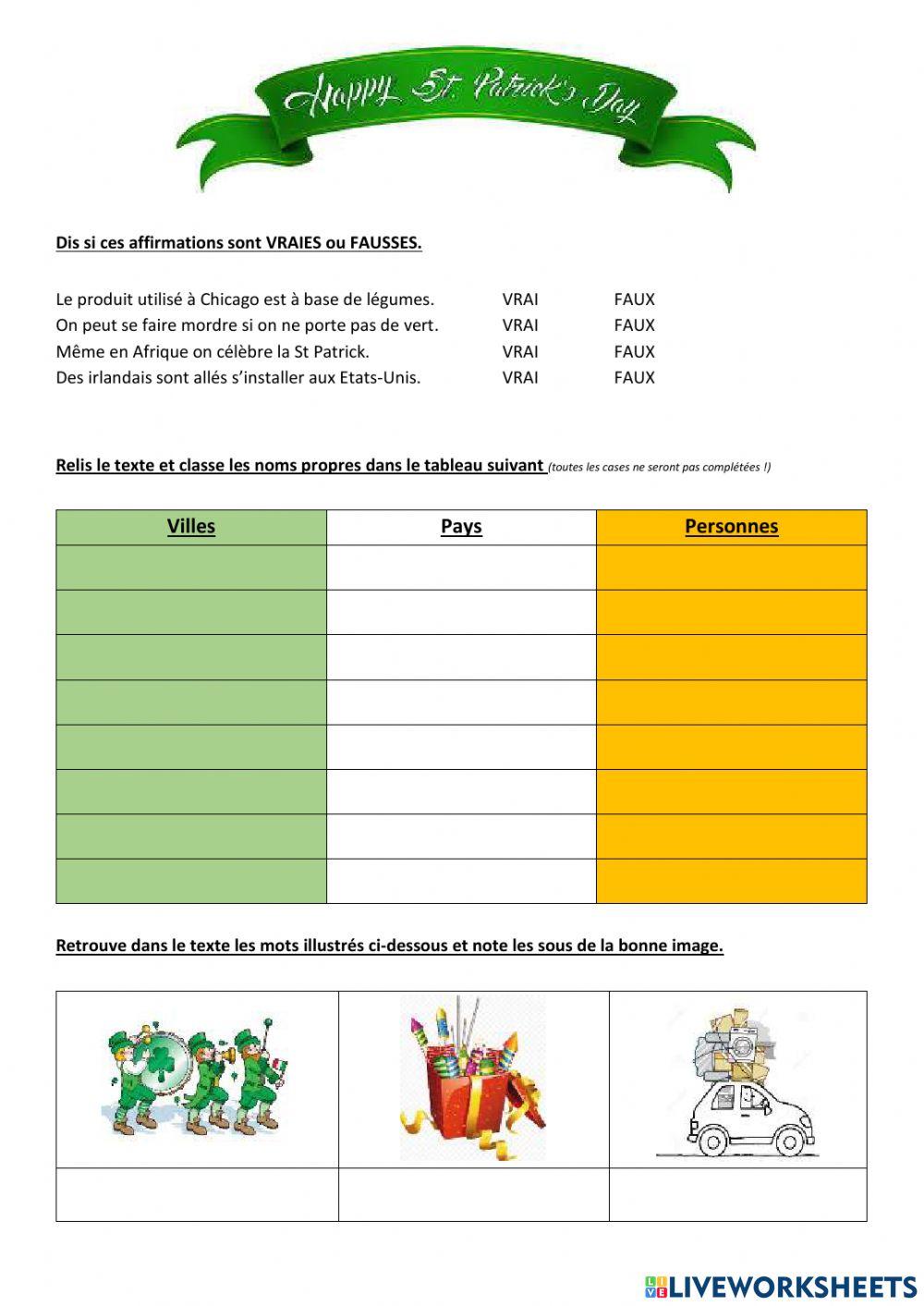 St Patrick's Day Celebrations