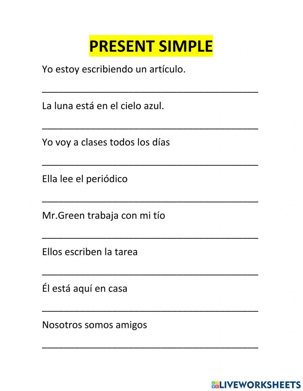 Simple present