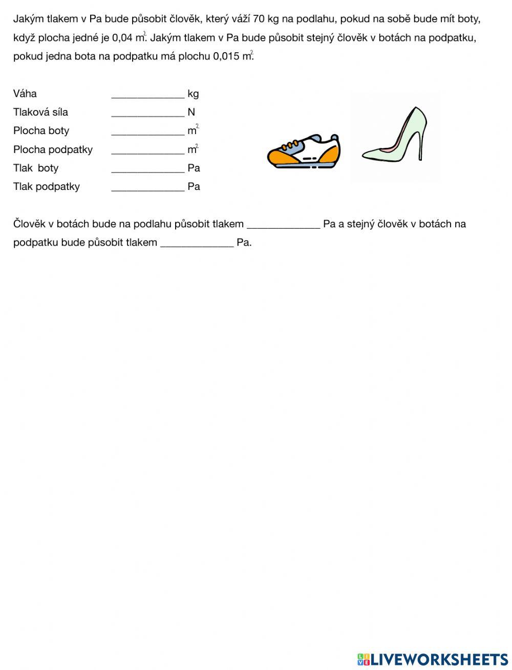 Tlaková síla, tlak