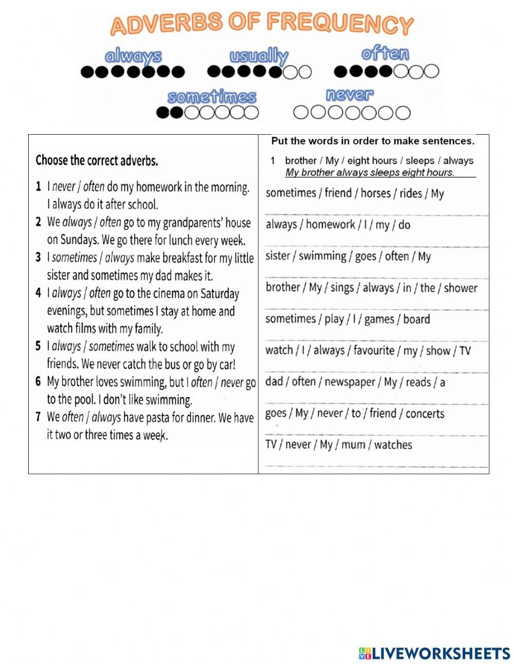 Prepare A1 NUS adverbs of frequency