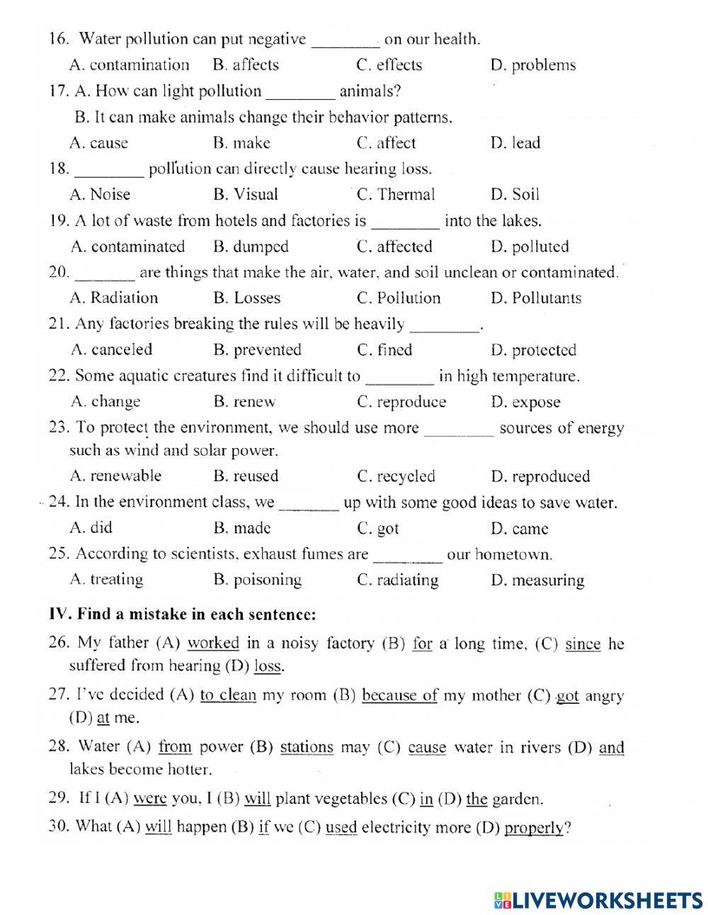 Lop 8-unit 7- test 1
