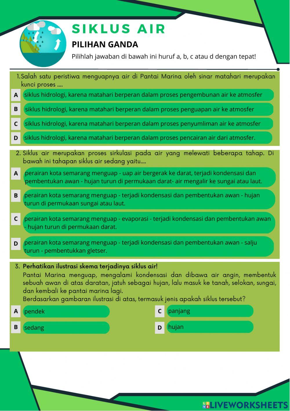Pretest LKPD Elektronik Berbasis Kearifan Lokal Tema 8 Sub Tema 1 Pembelajaran 2