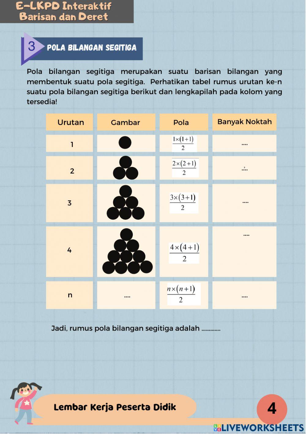 E-lkpd interaktif barisan dan deret
