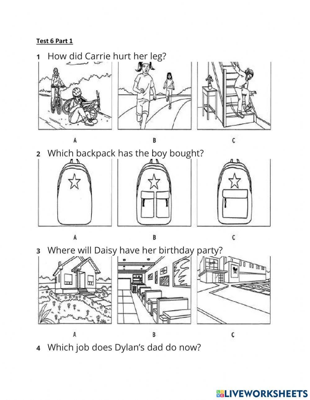 Listening Part 1 Practice 2