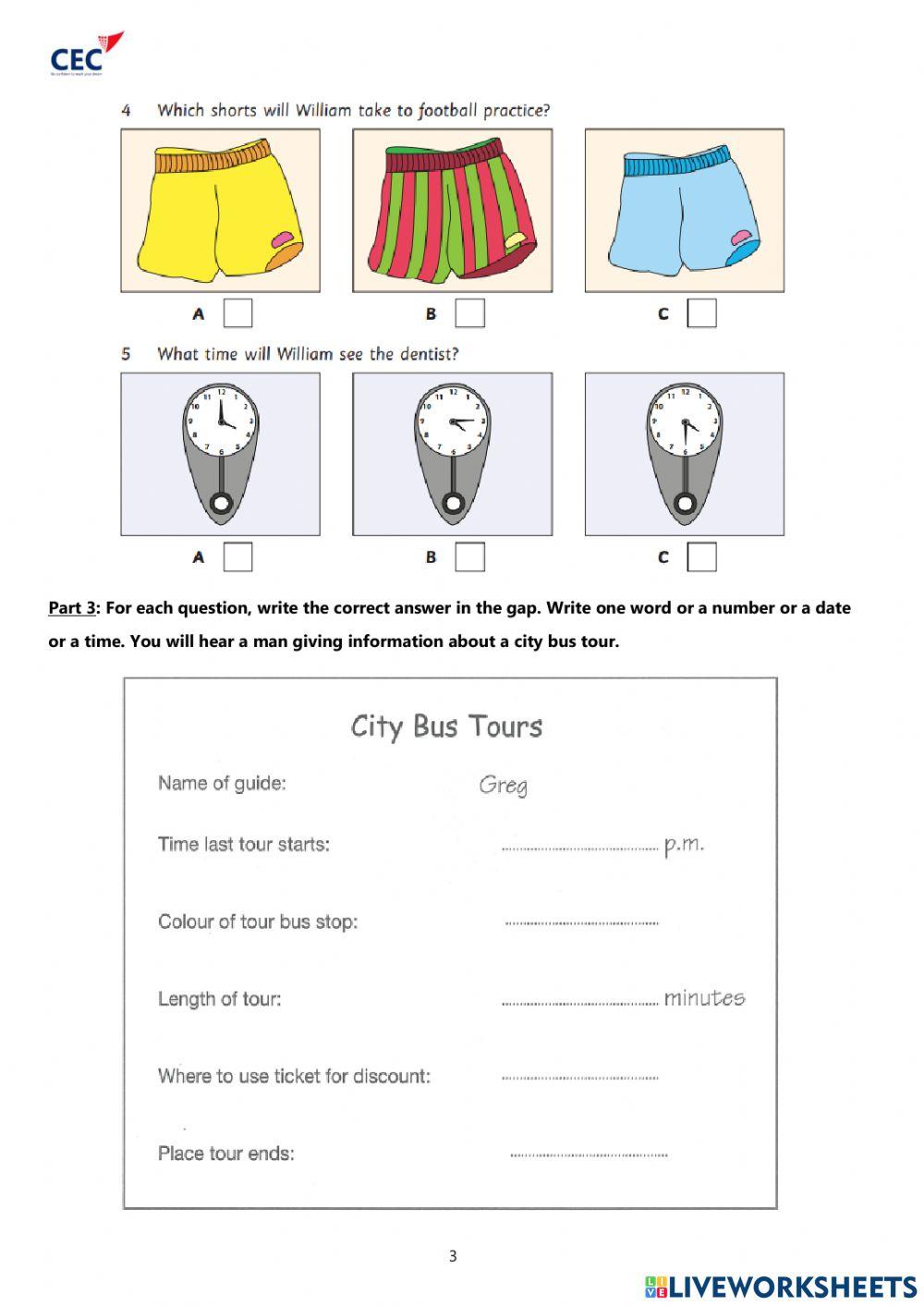 English Smart 4-5 - Placement Test (R&W&L)
