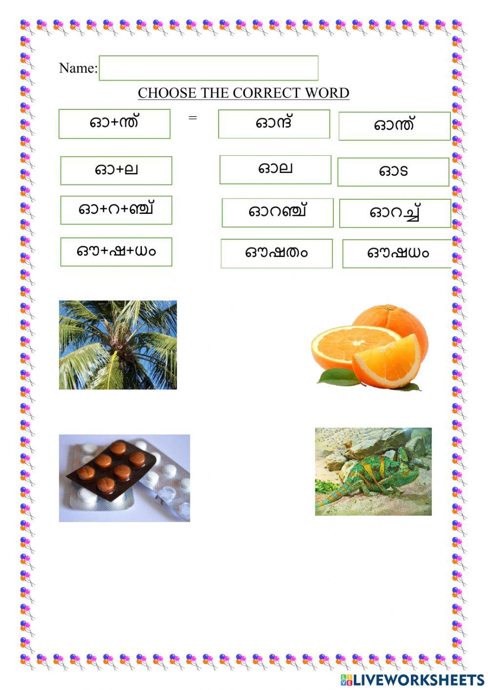 Choose the correct word