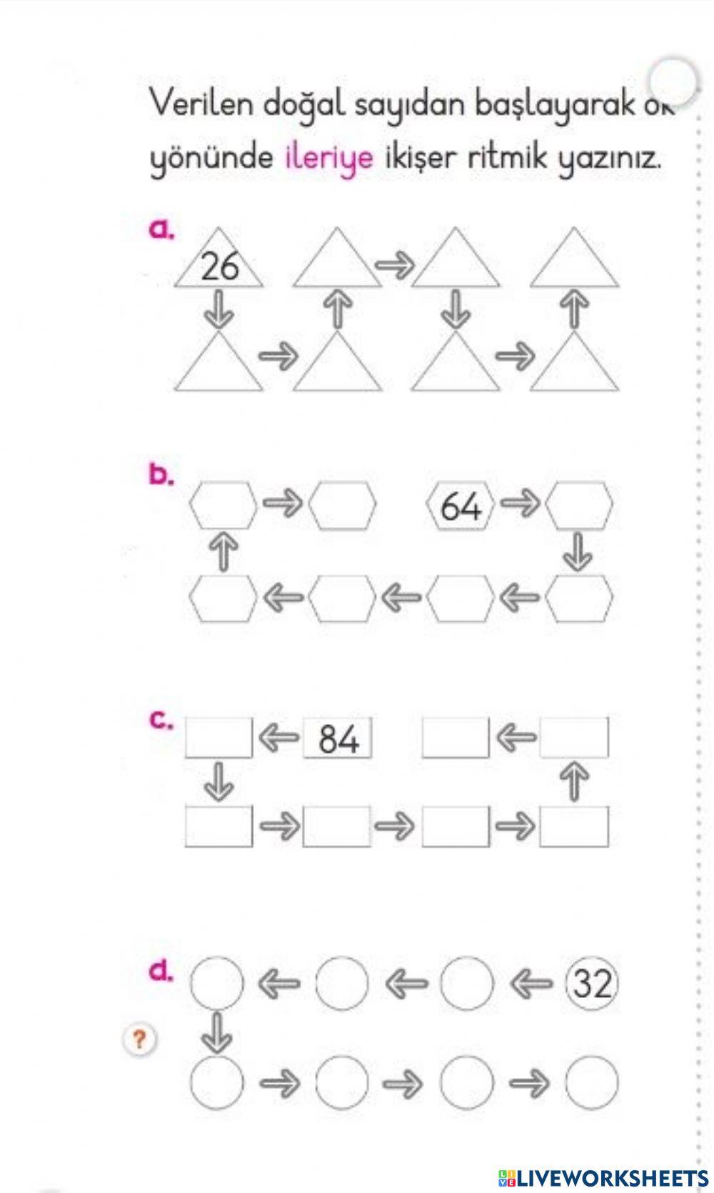 Ritmik Saymalar (2'şer Ritmik Sayma)