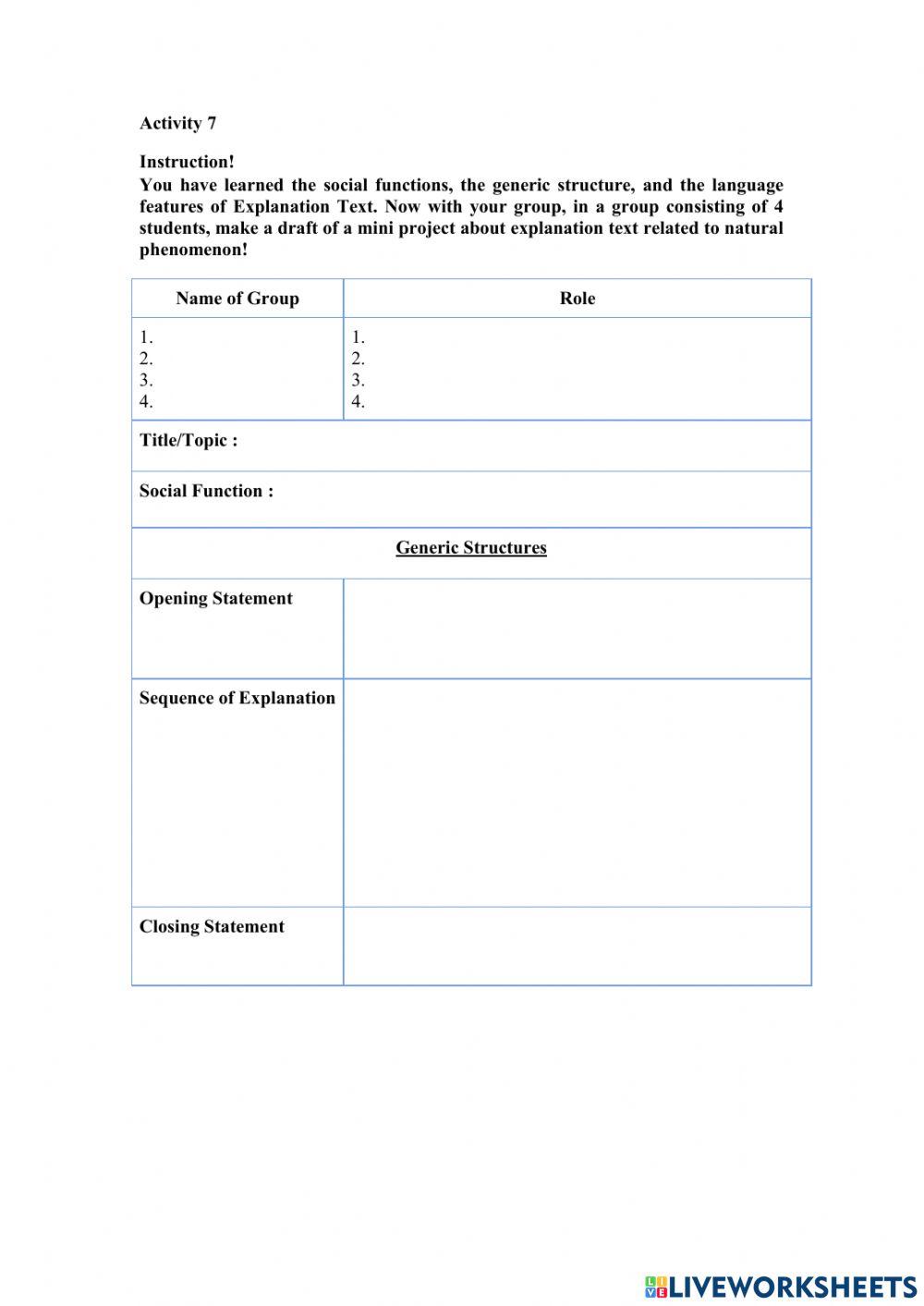 LKPD pertemuan 2 explanation text
