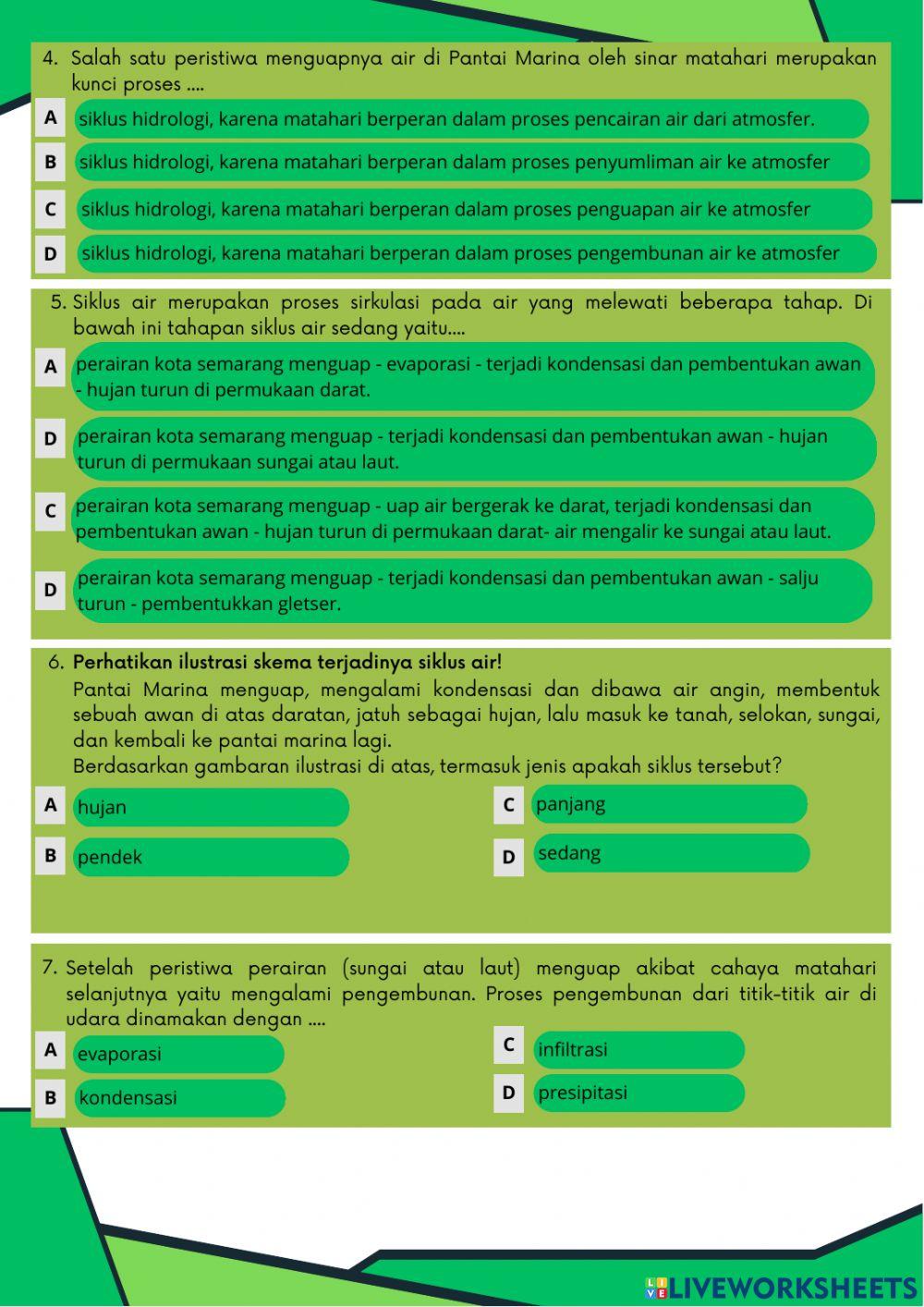 Posttest LKPD Elektronik Berbasis Kearifan Lokal Kelas 5 Tema 8 Sub Tema 1 Pembelajaran 2