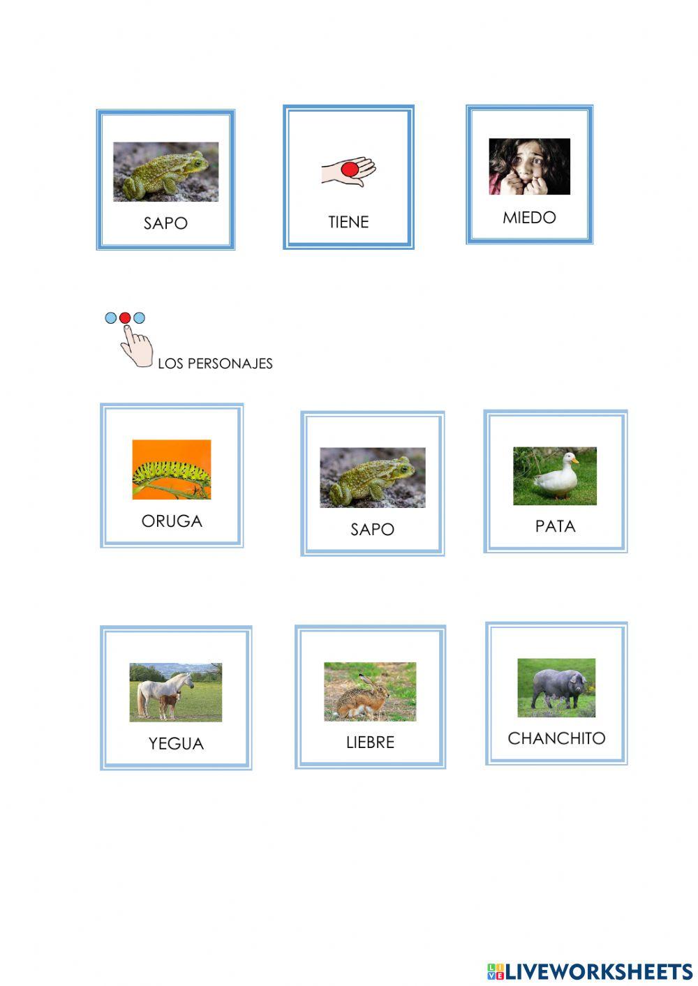 Comprensión sapo tiene miedo 1