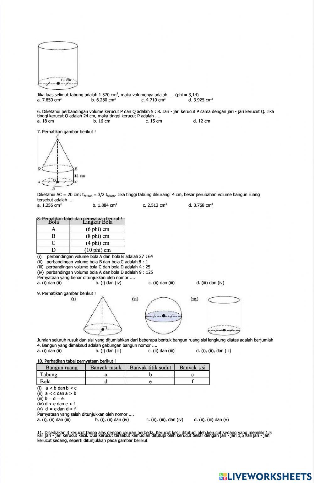 Bangun ruang sisi lengkung