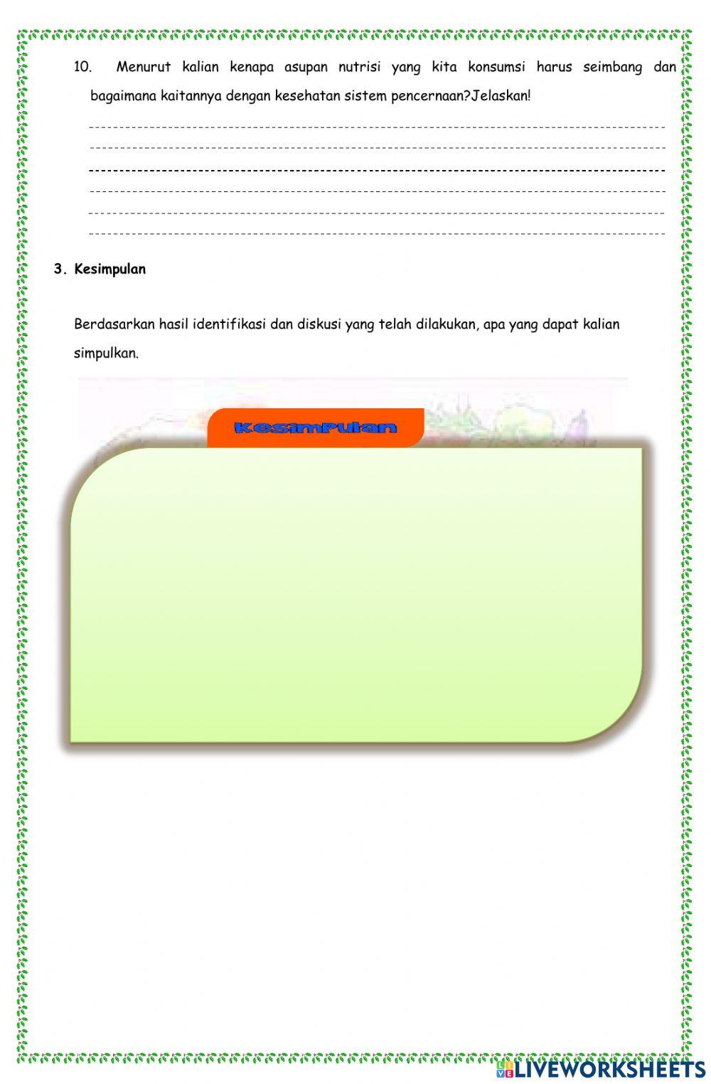 Sistem Pencernaan Makanan