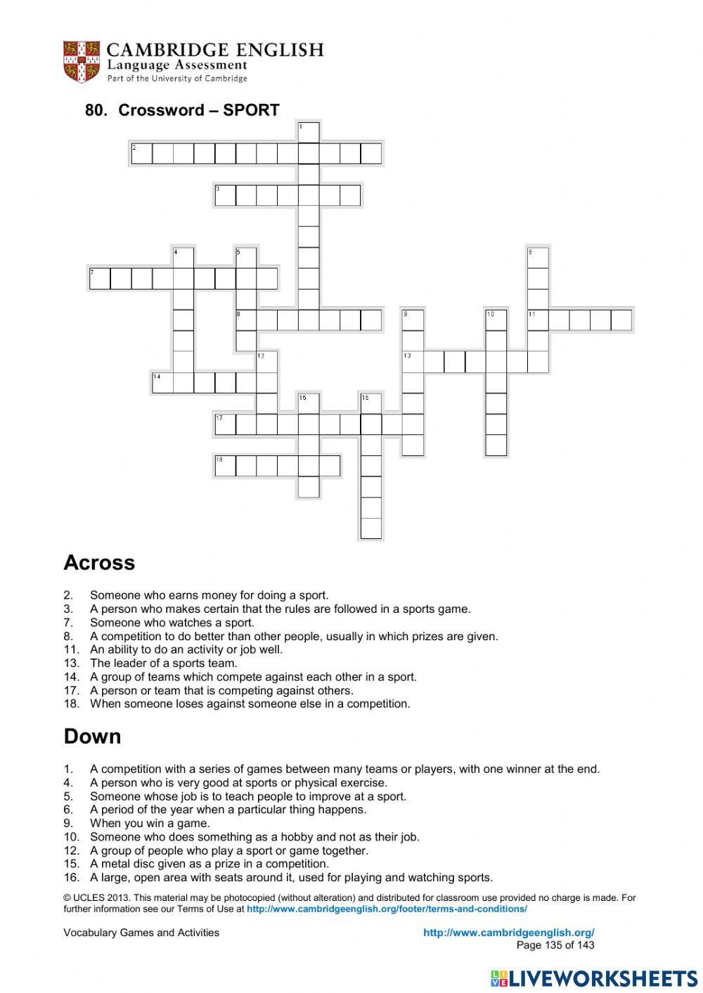 Crossword Sports 4106619 PAU ROMERO Live