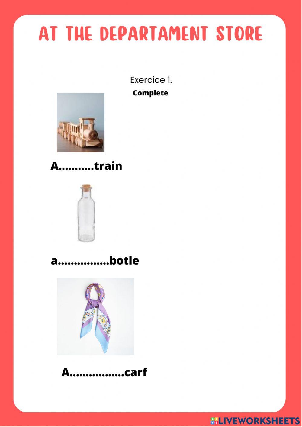 At the departament store-Reycling