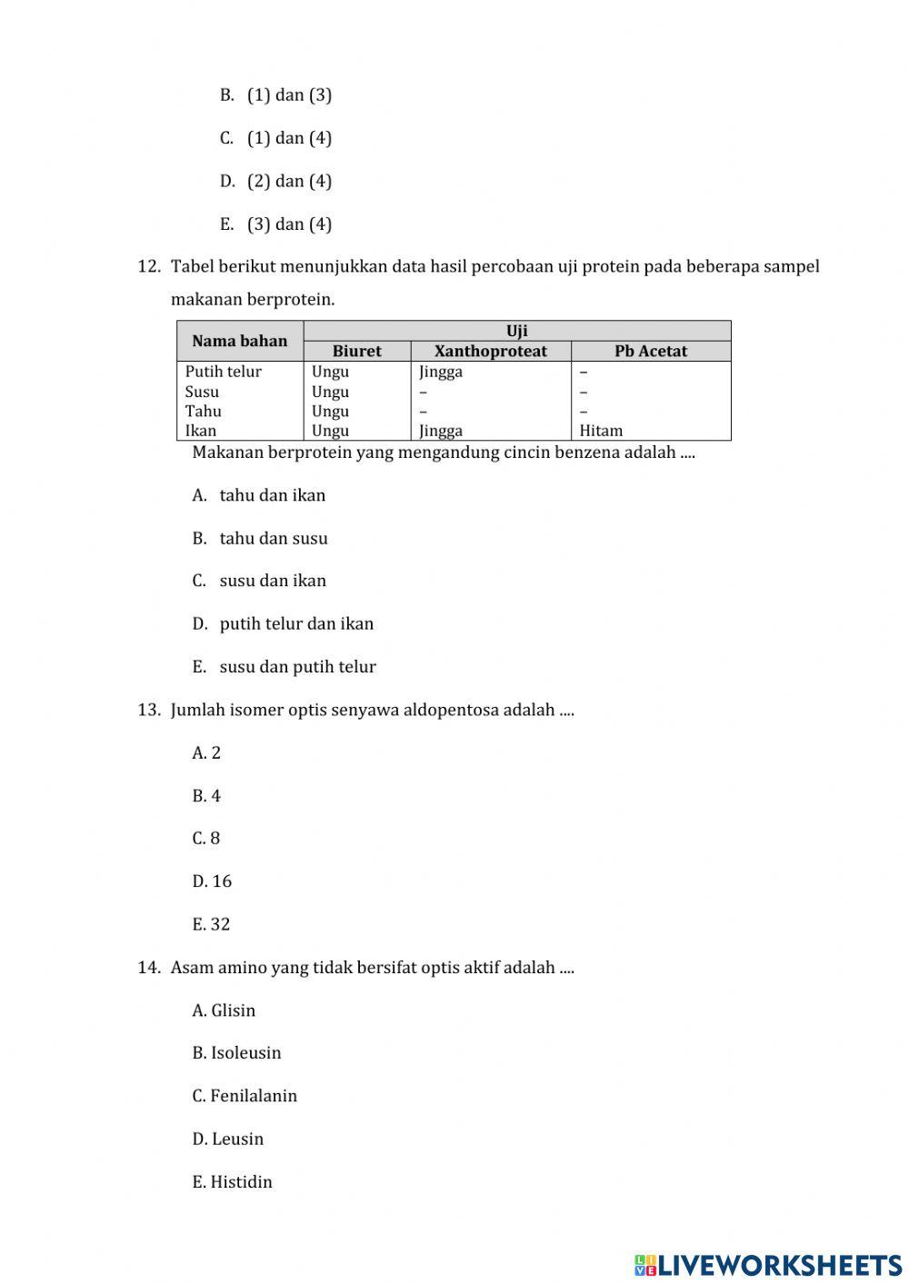 PH Karbohidrat dan Protein